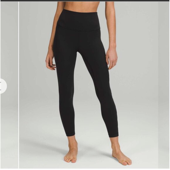 NWT Lululemon Align High-Rise Legging 25 Black Graphic 8 Athleisure Gym Workout - Picture 2 of 10